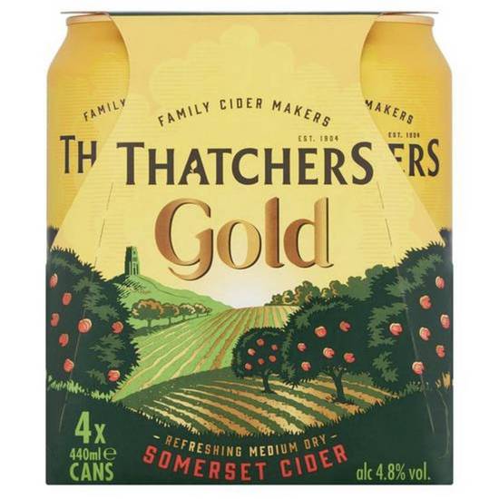 Thatchers Gold Cider (4 Pk) (4x500 Ml)