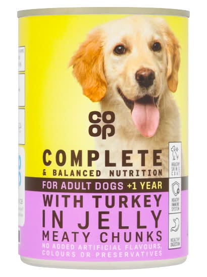 Co-op Meaty Chunks in Jelly With Turkey +1 Year (400g)