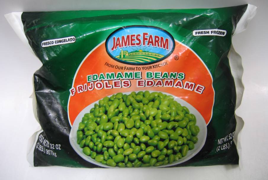 Frozen James Farm - IQF Mukimame Soy Beans - 2 lbs