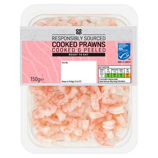 Co-op Cooked Prawns 150g