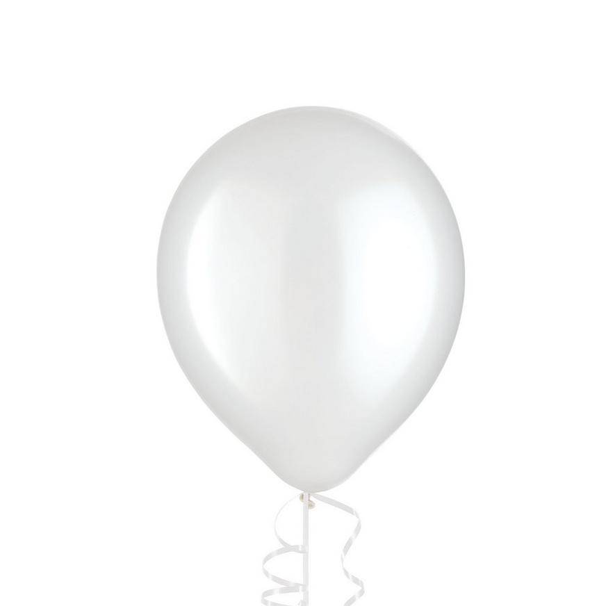Uninflated 1ct, 12in, White Pearl Balloon