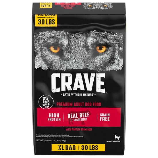Crave Real Beef Premium Adult Dog Food