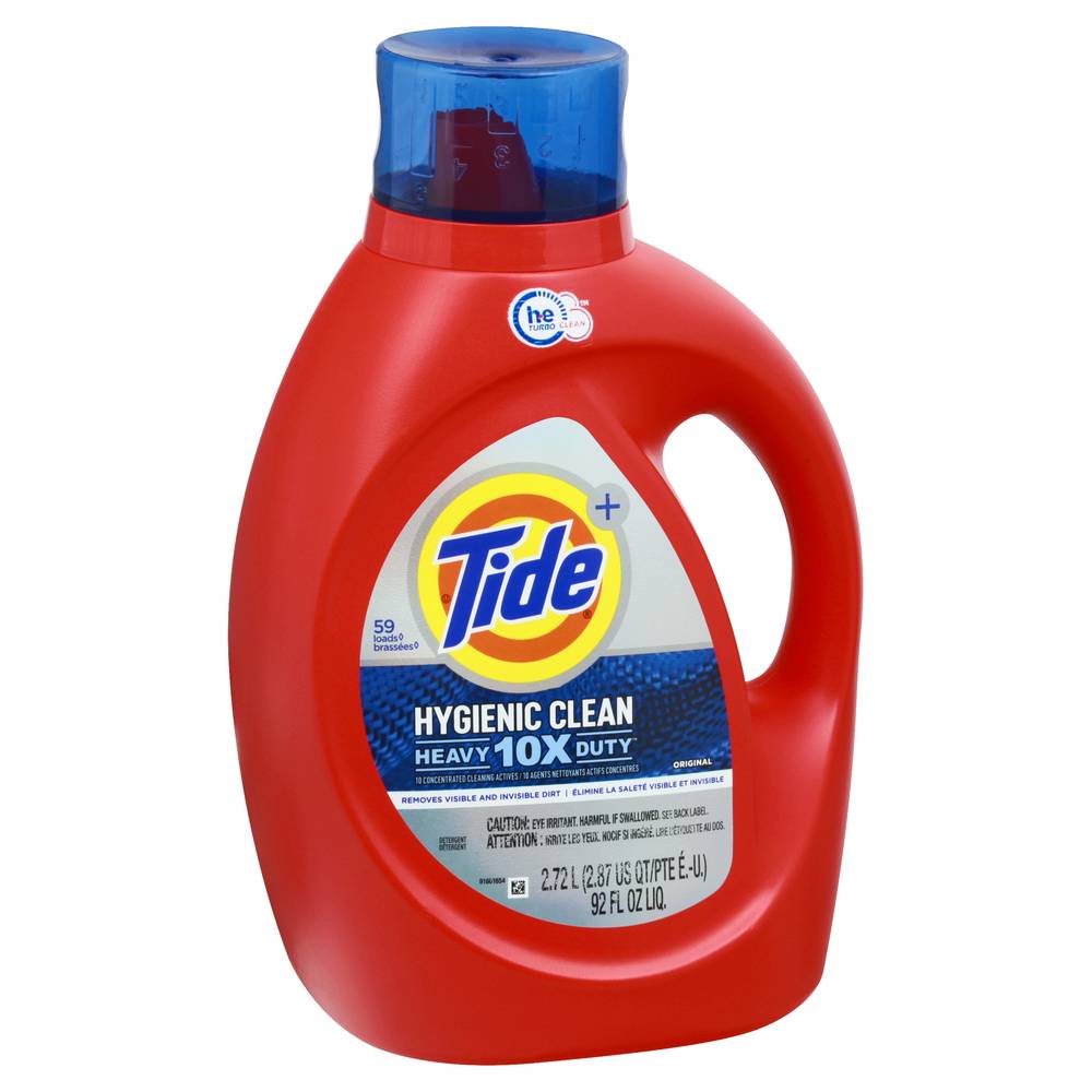 Tide Original Hygienic Clean 10x Heavy Duty Detergent (92 fl oz)