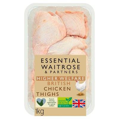 Waitrose & Partners Essential Partners British Chicken Thighs (1kg)