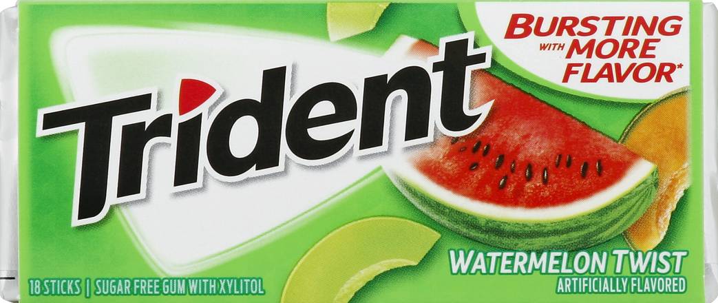 Trident Bursting With Twist Gum (watermelon) (14 ct)