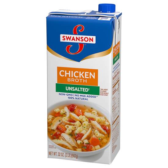 Swanson Natural Unsalted Chicken Broth