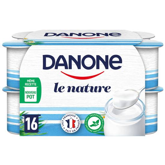 Danone - Yaourt nature ( 16 pièces)