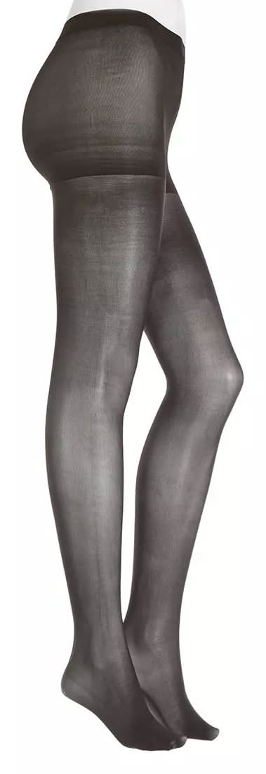 Hue Control Top Sheer Women's Tights (Black M)