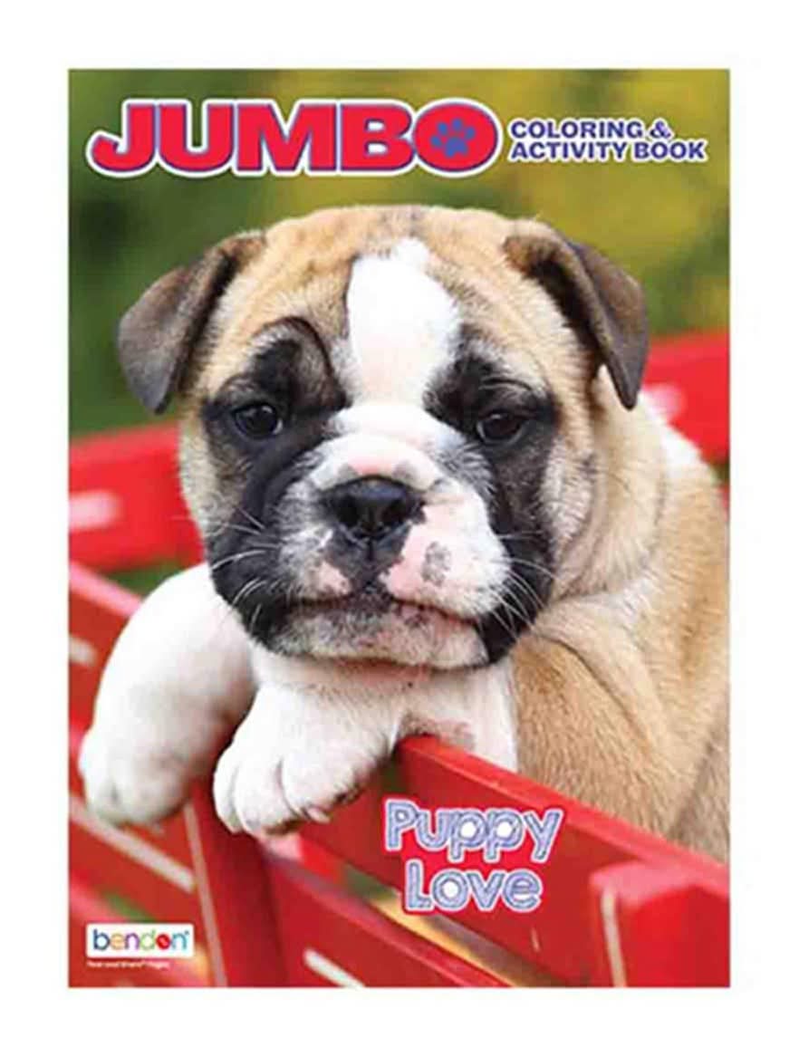 Bendon Puppy And Kitty Jumbo Coloring And Activity Book - Assorted