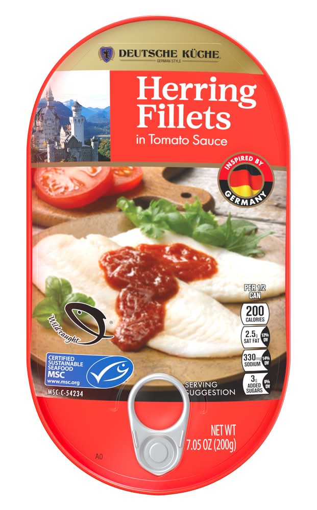 Deutsche Küche Herring Fillets in Tomato Sauce (7.05 oz)