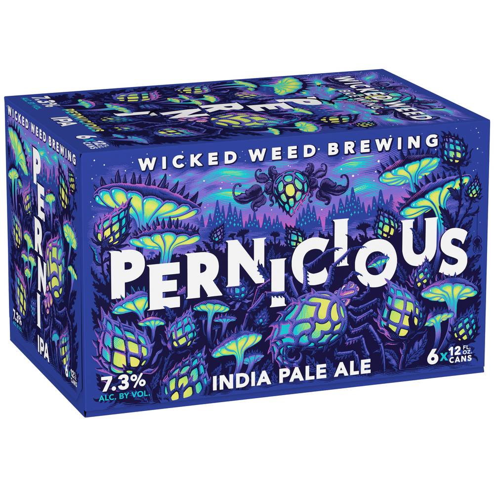 Wicked Weed Brewing Pernicious Inaia Pale Ale (6 pack, 12 fl oz)