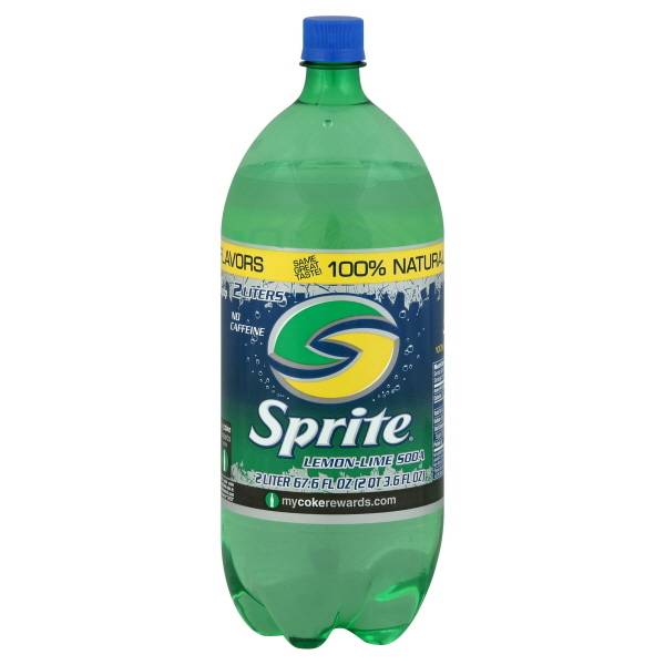 Sprite 100 % Soda, Lemon-Lime (2 L)