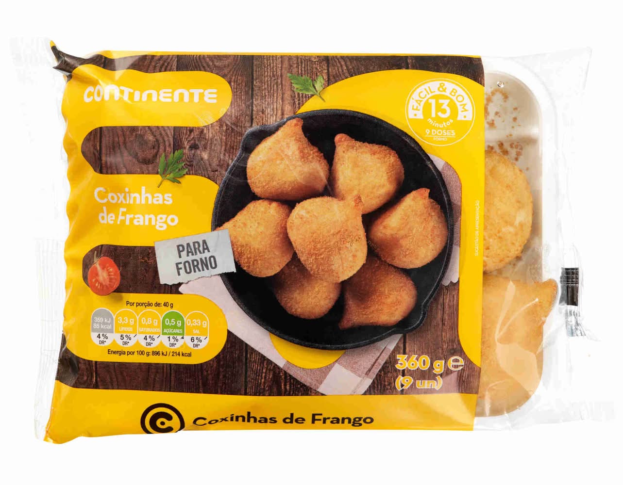 Coxinhas de Frango Continente (emb. 360 gr (9 un))