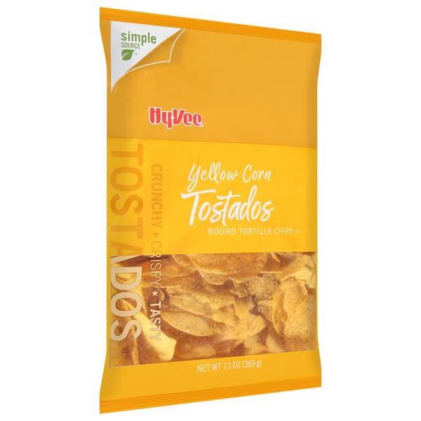 Hy-Vee Yellow Corn Tostados Round Tortilla Chips