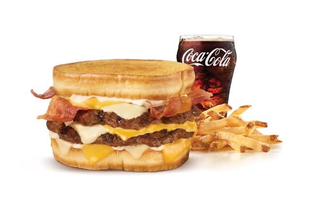 Double Grilled Cheese Bacon Burger Combo