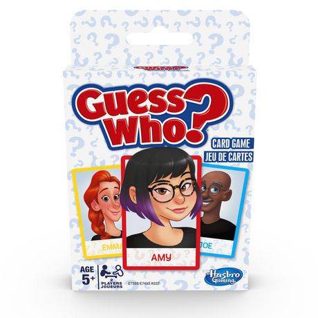 Hasbro jeu de cartes guess who? pour enfants, à partir de 5ans, pour 2 joueurs - guess who? card game (1 unit)