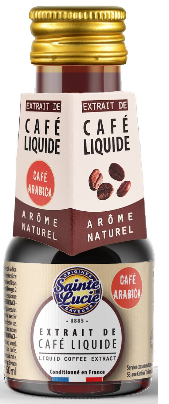 Sainte Lucie - Extrait de café liquide naturel (50 ml)