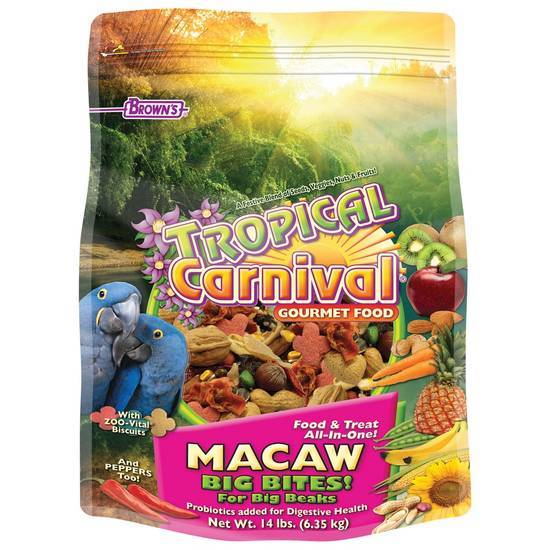 Brown's Tropical Carnival Gourmet Macaw Food (14 lbs)