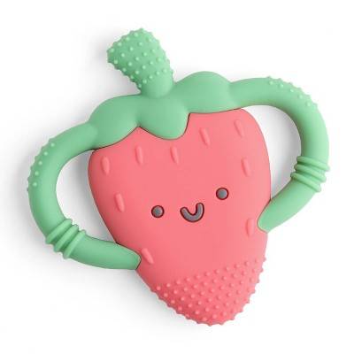 itzy ritzy Easy Hold Strawberry Teether 3m+
