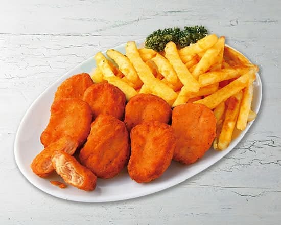 チキポテコンボ (レッドハットチキンナゲット) Chicken & Potato Combo (Red Hut Chicken Nuggets)