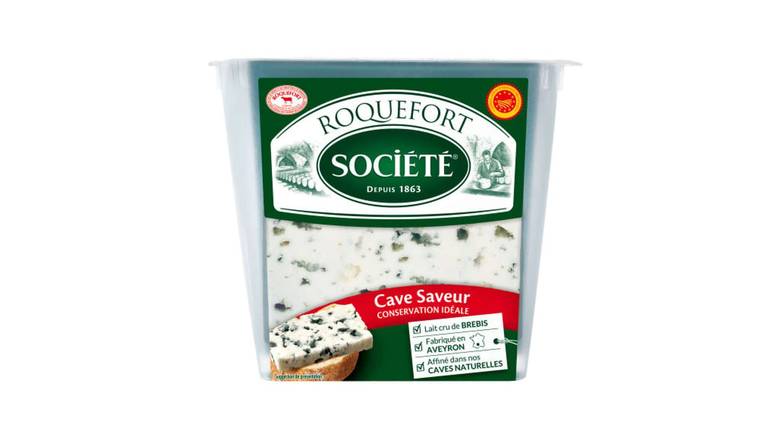 Société Roquefort aop cave saveur La barquette de 150g