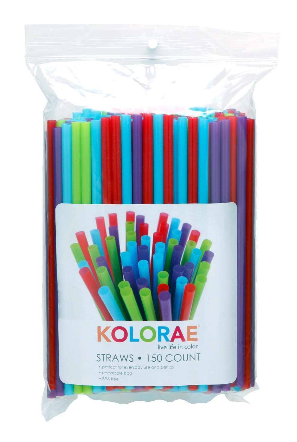 Kolorae Colorful Straws (2 oz, 150 ct)