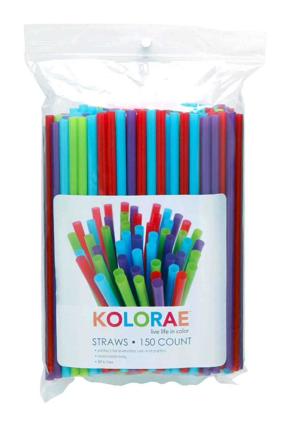 Kolorae Colorful Straws (2 oz, 150 ct)