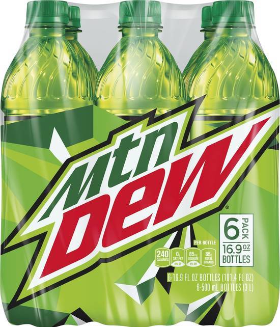 Mtn Dew Soda (6 ct,16.9 fl oz) (citrus)