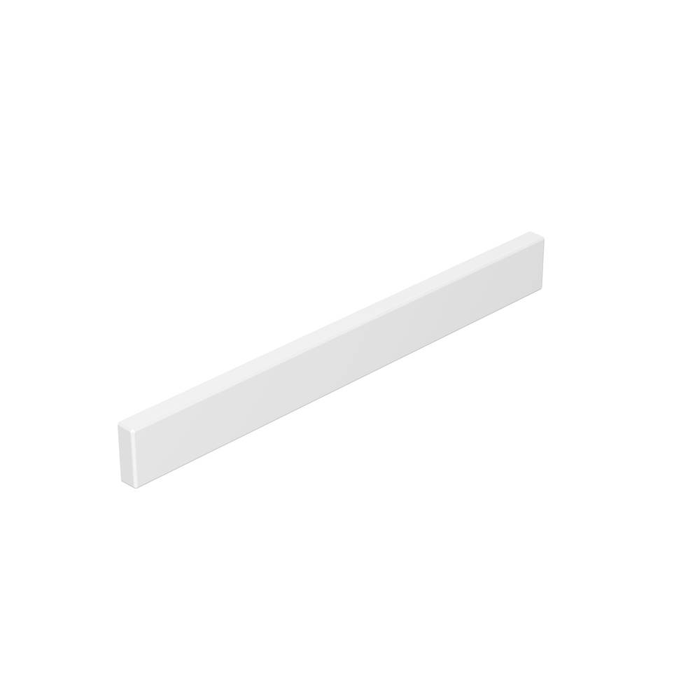 Project Source Cultured Marble Vanity Tops 2.38-in H x 21.25-in L White Cultured Marble Bathroom Side Splash | LSS21-3