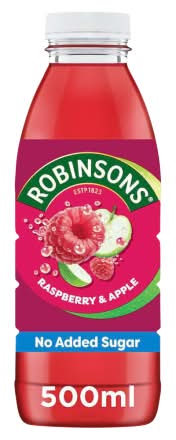Robinsons Raspberry & Apple, No Added Sugar Real Fruit Juice (500ml)