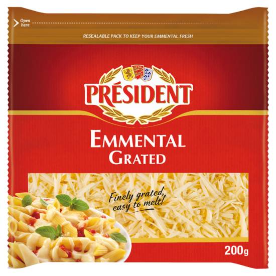 Président Emmental Grated Finely Grated Cheese