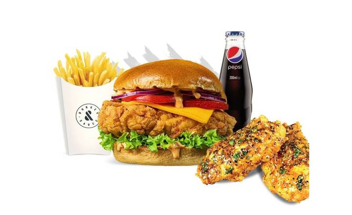Chicken Burger Combo Deal