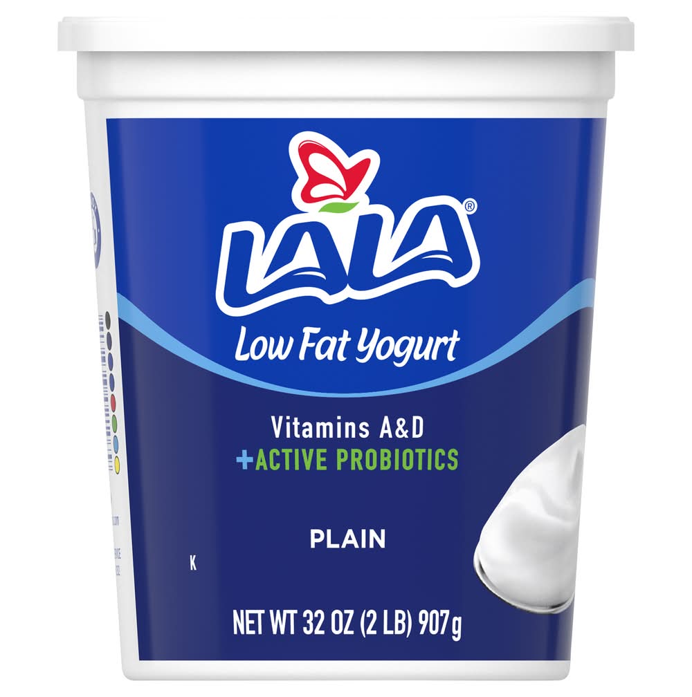 Lala Low Flat Plain Yogurt (32 oz)