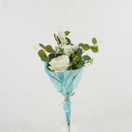 Lerman Decor White Rose Bouquet