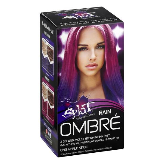Splat Rain Ombre Hair Color