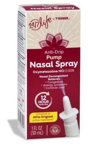 24/7 Life 7-Eleven Anti Drip Pump Nasal Spray (1 fl oz)