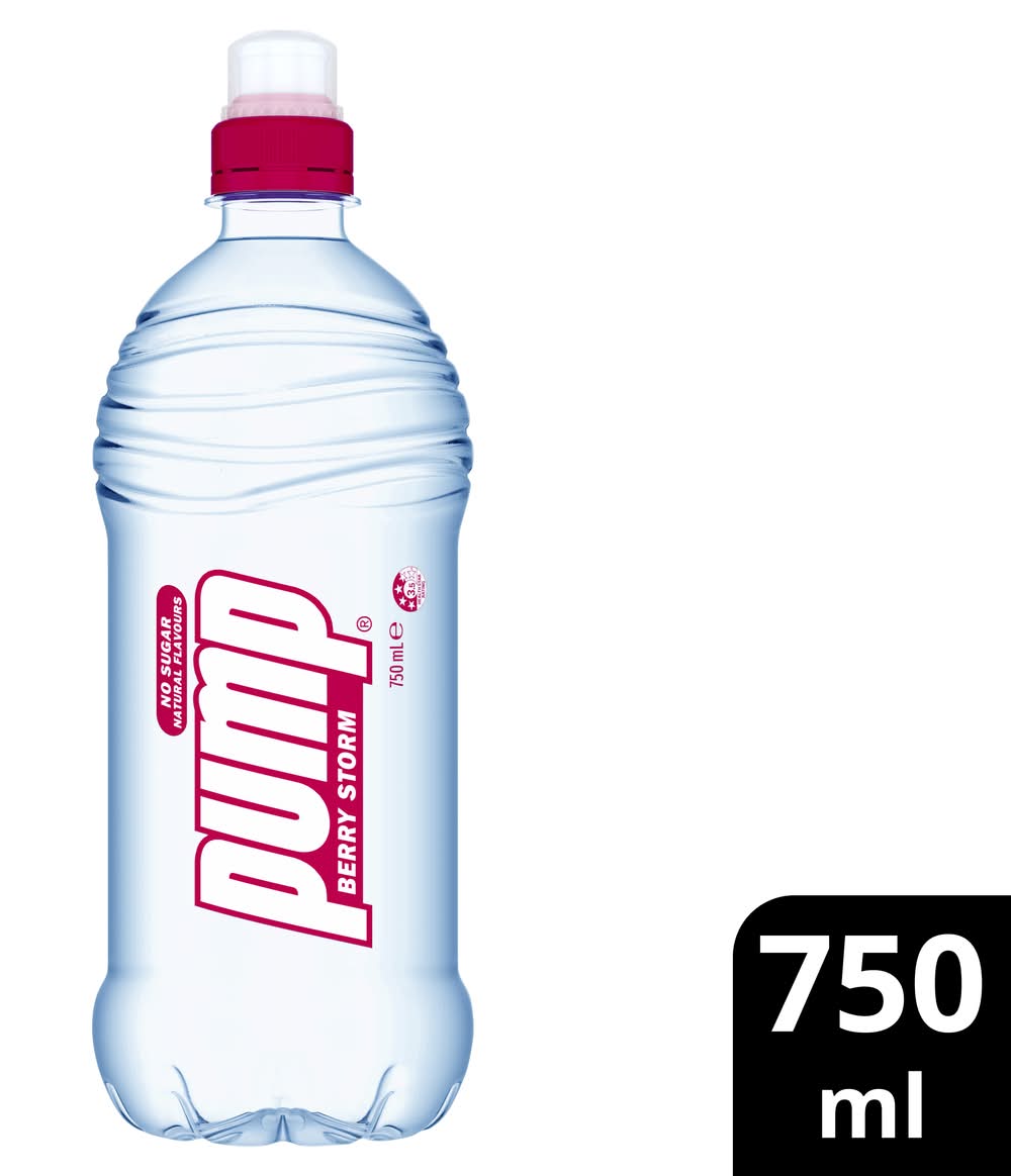 Pump Flavoured Water, Berry Storm (750mL)