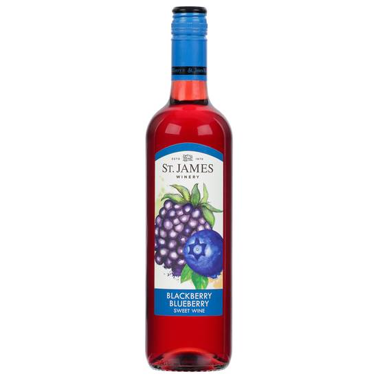 St. James Winery Blackberry Blueberry Sweet Fruit Wine (750 ml)