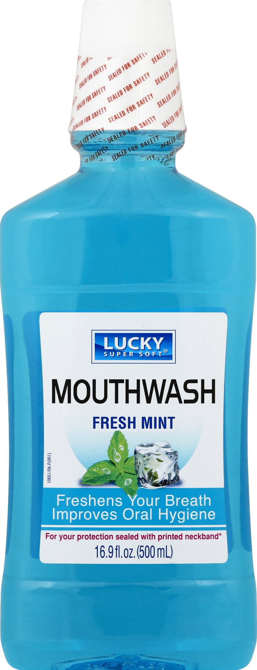 Lucky Mouthwash, Mint (16.9 fl oz)