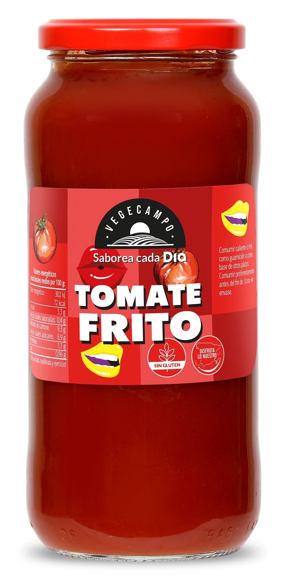 Tomate Frito Vegecampo De Dia Frasco 550 G