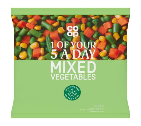 Co-op Mixed Vegetables (750g)