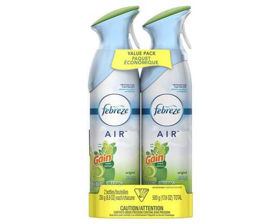 Febreze · Assainisseur d’air éliminateur d’odeurs, parfum Gain Original (2 unités, 500 g) - Air freshener with gain original scent (2 x 250 g)