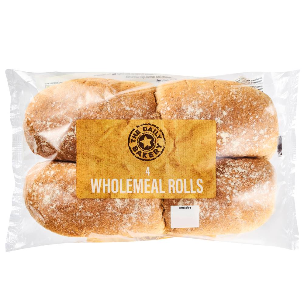 Iceland The Daily Bakery Wholemeal Deli Rolls