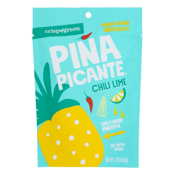 Crispy Green Chili Lime Pina Picante Spicy Dried Pineapple Slices