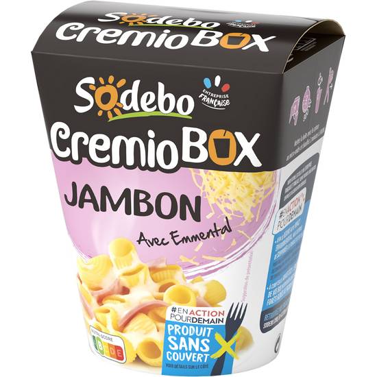 Cremio Box - Jambon À La Crème Avec Émmental Sodebo 280 gr