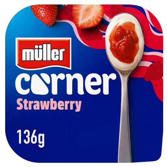 Müller Strawberry, Corner Delicious Creamy Yogurt (136g)