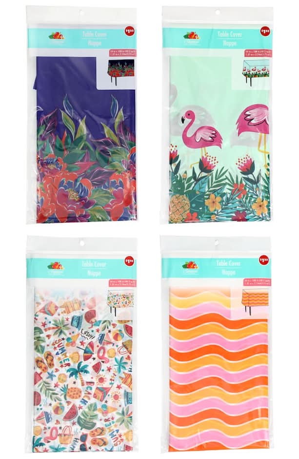 Seasonal Collection Luau Plastic Table Cover, 1-ct.