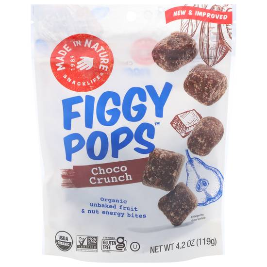 Made in Nature Organic Figgy Pops Choco Crunch Supersnacks