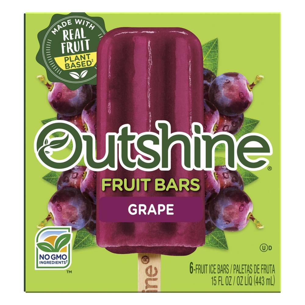 Outshine Fruit Ice Bars, Grape (14.7 fl oz, 6 ct)