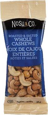 Nosh & Co Roasted & Salted Whole Cashews (50 g)